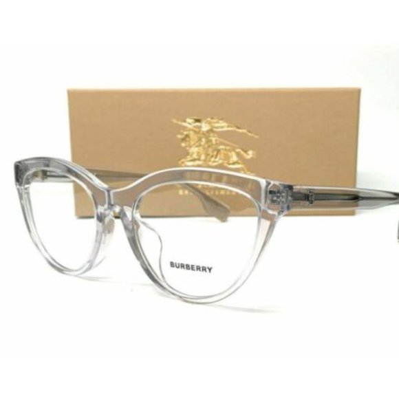 Burberry Women's Transparent Grey Eyeglasses!